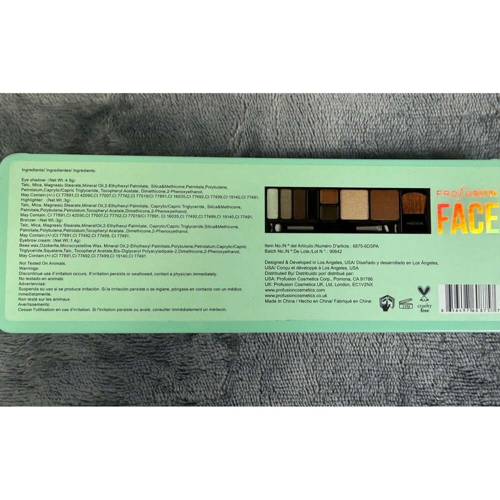 Profusion Face Night Pro Makeup Case Palette Eyeshadow Bronzer Highlighter NEW. - Picture 5 of 8